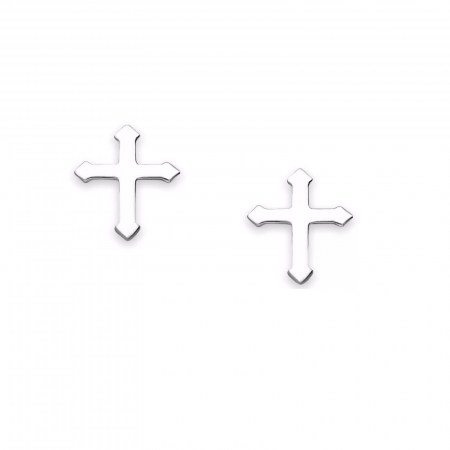 Cercei mici cruce din argint 1C-136 [0]