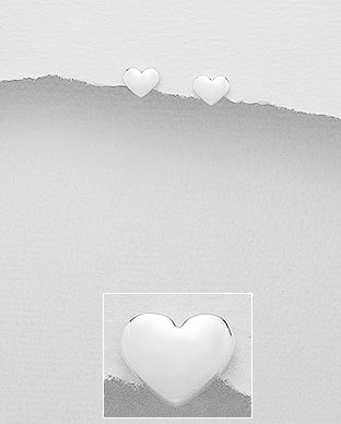 Cercei mici inimioara din argint 1C-290 [1]