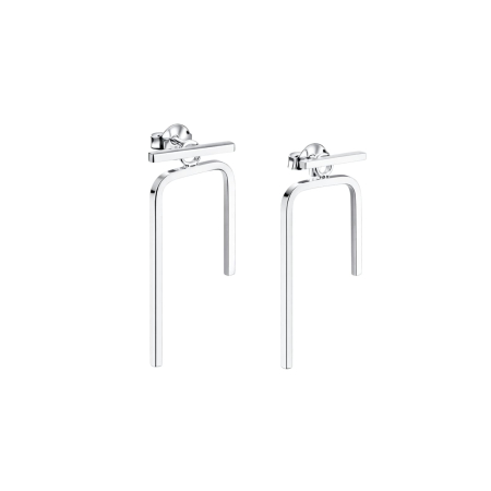 Cercei Minimal Linii Verticale din Argint 925