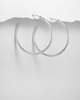 Cadouri Femei - Cercei rotunzi 36 mm 1C-396 - Elmio.ro