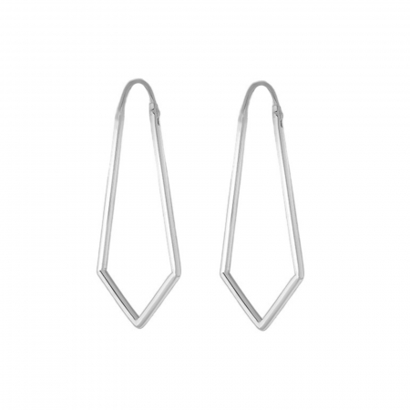 Cercei geometrici din argint - Amalia