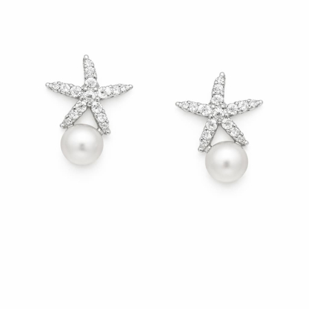Cercei steluta de mare Asteroida si perla de cultura C1-20