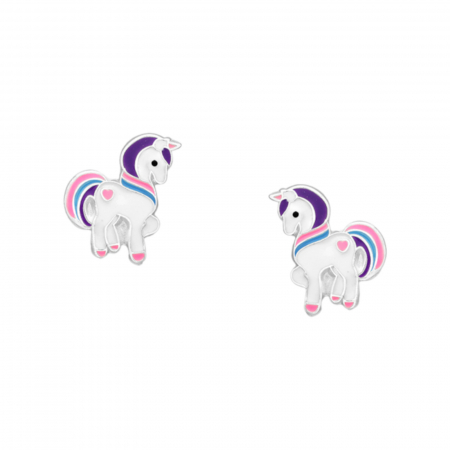 Cadouri Craciun - Cercei unicorn din argint - Charming