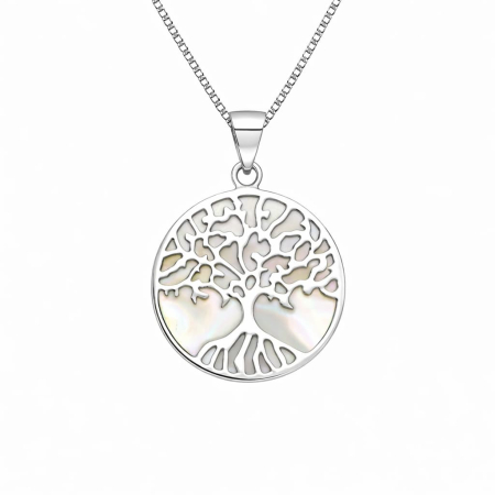 pandantive mari - Copacul Vietii din Argint cu Scoica MGP4463