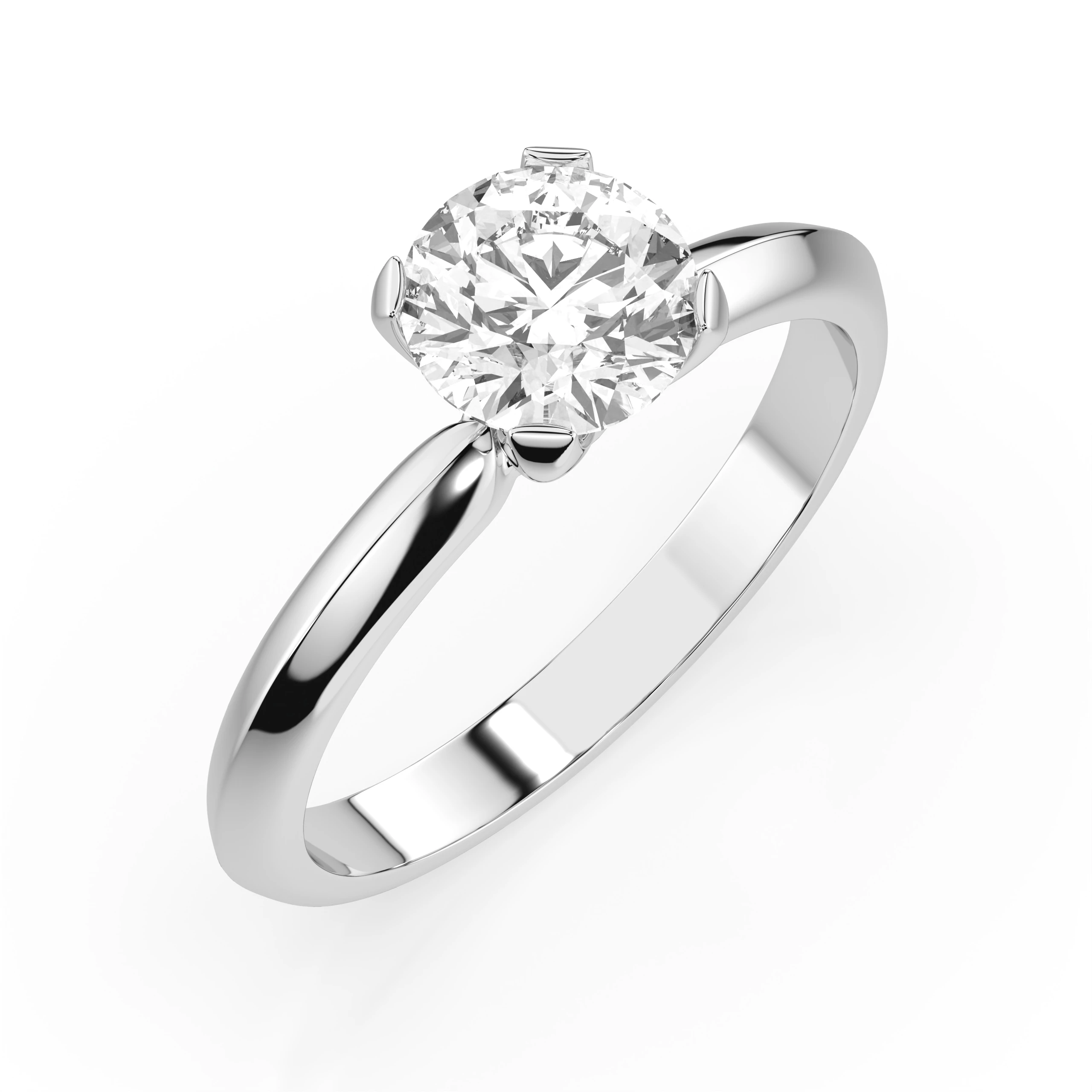 BIJUTERII AUR - Inel de Logodnă Princess din Aur cu Diamant 1 ct