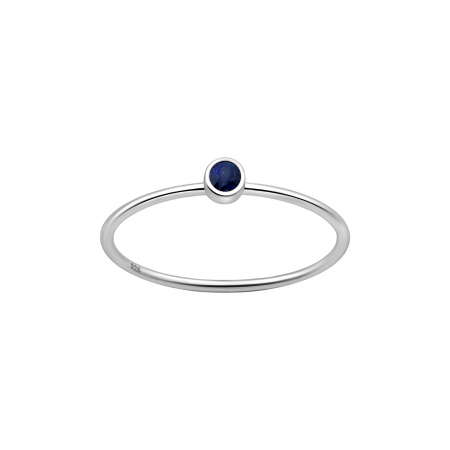 Idei de Cadouri - Inel din argint cu safir - Be Love
