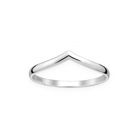 Colectia „ Kids ” - Inel din argint Simple V - Chevron