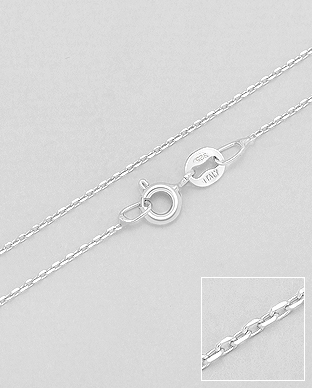 Lant din argint 40 cm cu zale 1L-395 - Elmio.ro [1]