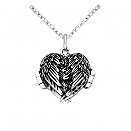 Cadouri Craciun - Medalion aripi de inger din argint 925