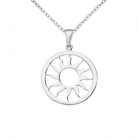 Pandantiv cerc si soare simbol sacru din argint 1P-182 [0]
