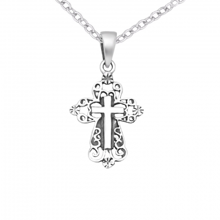 Pandantiv Cruce in Filigran din Argint 1P-150 - Elmio.ro [0]