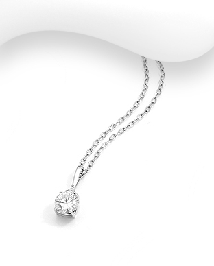 Colectia „ Bijuterii Rodiate ” - Pandantiv din argint cu piatra cubic zirconia1P-82