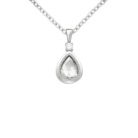 zirconiu - Pandantiv din argint cu zirconia 1P-90