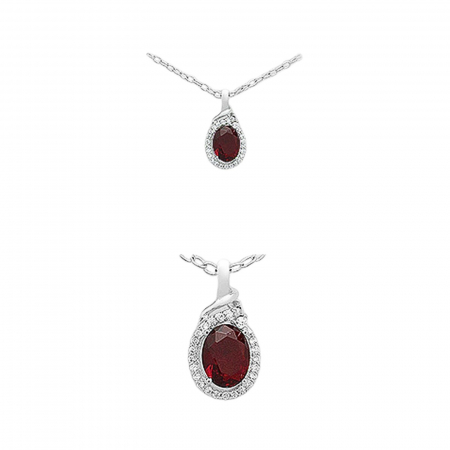 pandantive martisoare - Pandantiv din argint Xenia cu cubic zirconia 1P-87
