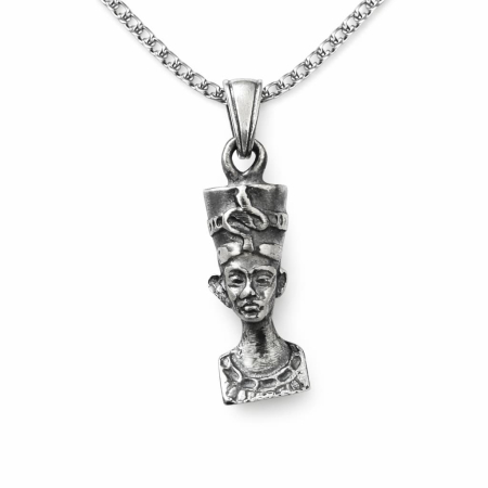 Colectia „ Vestitorii primaverii ” - Pandantiv Faraon Nefertiti argint patinat PM4431