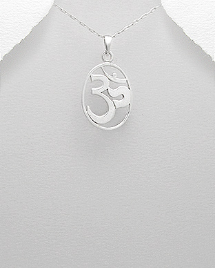 Pandantiv simbol OM din argint 1P-175 - simbol sacru [1]