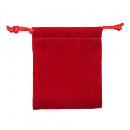 Saculet rosu mic din catifea pentru bijuterii 3707 [0]