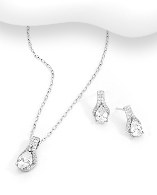 Cadouri Femei - Set din argint 925 - cubic zirconia 1S-116