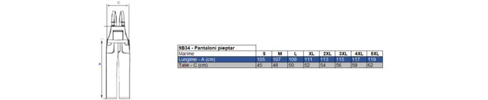 PANTALON RICHARD cu pieptar [4]