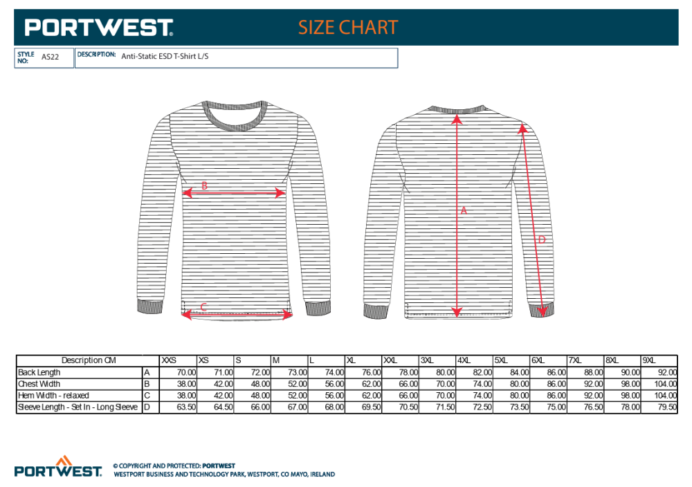 TRICOU AS22 ESD ANTISTATIC CU MANECA LUNGA [3]