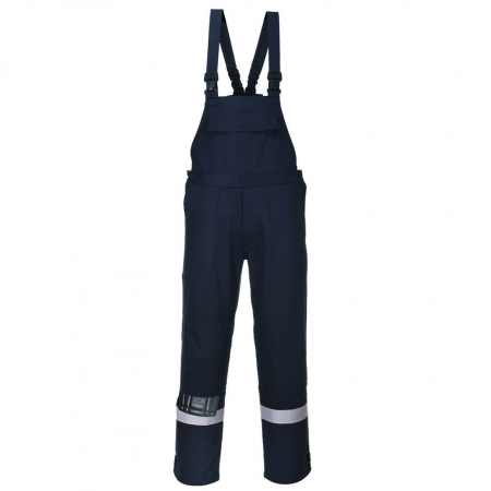 IMBRACAMINTE IGNIFUGATA, ANTISTATICA - PANTALONI FR27 CU PIEPTAR BIZFLAME WORK