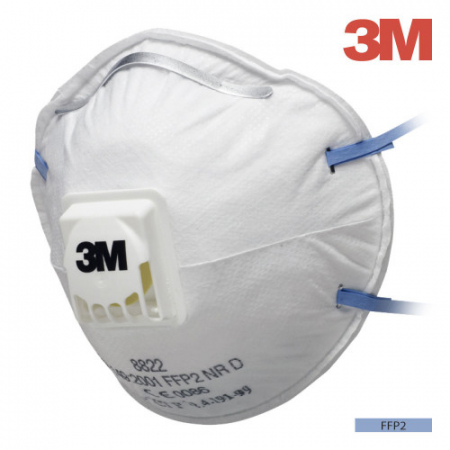 PROTECTIE RESPIRATORIE - Semimasca cu supapa FFP2 3M 8822