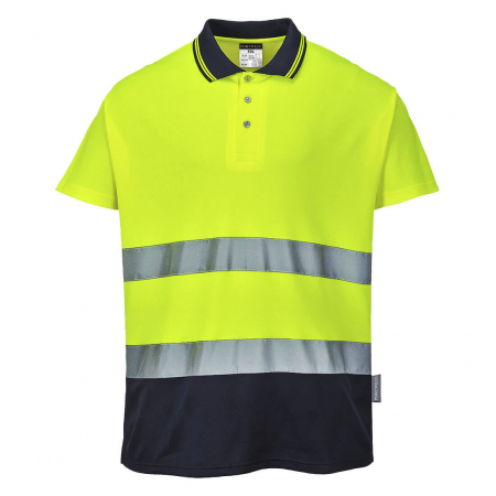 IMBRACAMINTE REFLECTORIZANTA - Tricou Polo Bumbac Confort Bicolor - S174