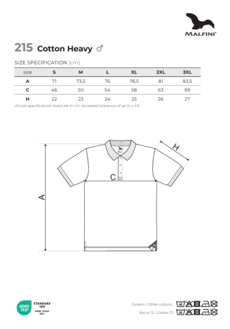 Tricou polo COTTON HEAVY 215 [1]