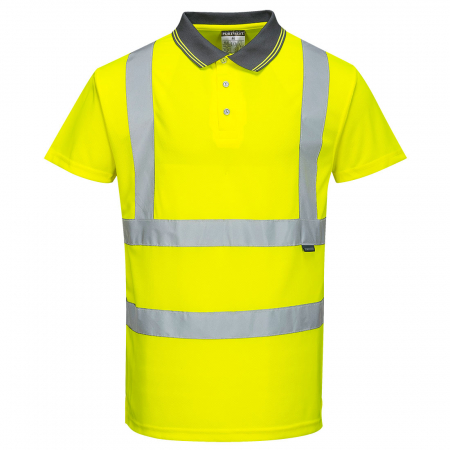 IMBRACAMINTE REFLECTORIZANTA - Tricou Polo Hi-Vis cu Maneci Scurte - S477