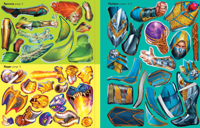 Build Your Own Fantasy Warriors Sticker Book [2]