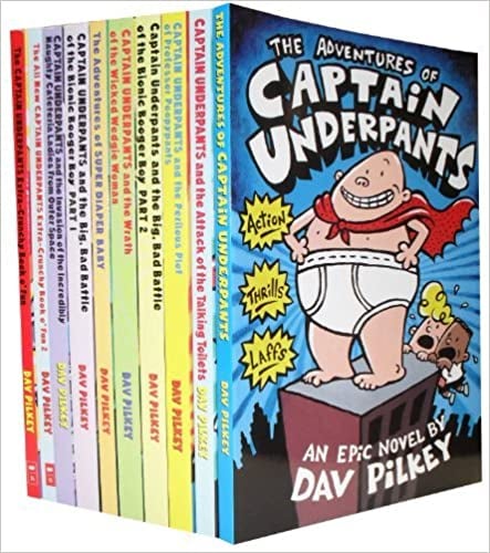 Captain Underpants Children Collection 10 Books Set [1]