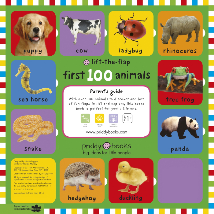First 100 Animals Lift-The-Flap: Over 50 Fun Flaps to Lift and Learn (Board Book) [2]