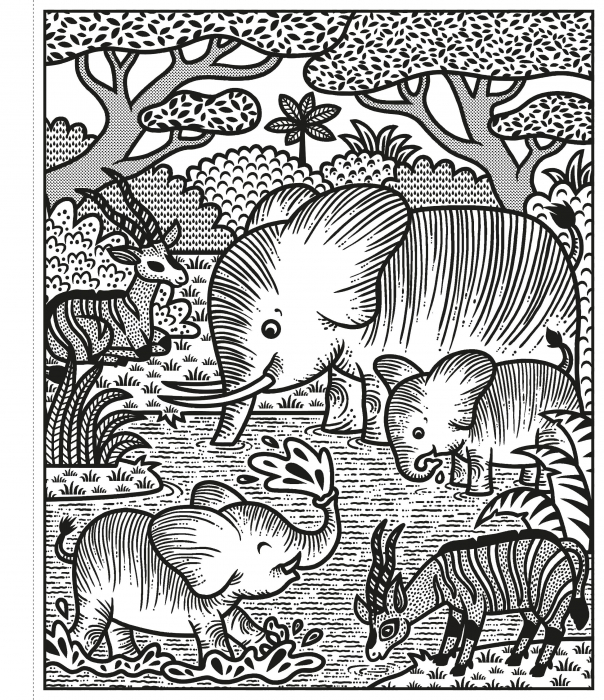 Jungle Magic Painting Book [2]