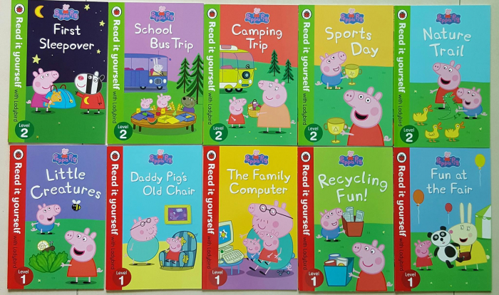 Peppa Pig Read It Yourself With Ladybird Collection 10 Books Set [1]