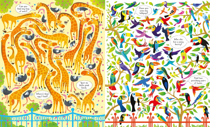 Usborne Book and Jigsaw At the Zoo [4]