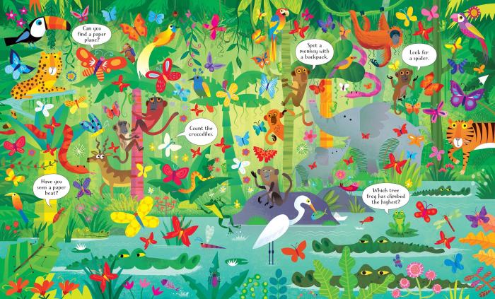 Usborne Book and Jigsaw In the Jungle [2]
