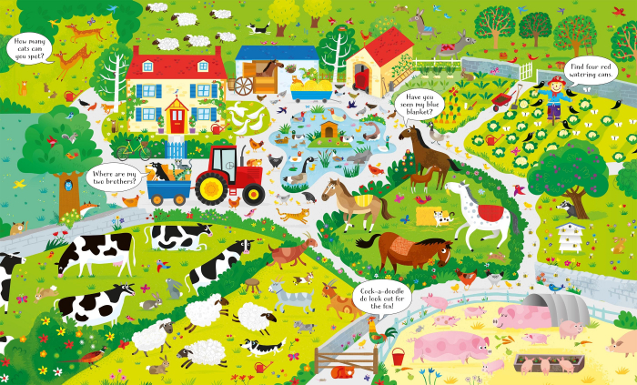 Usborne Book and Jigsaw On the Farm [2]