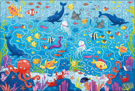 Book and Jigsaw Under the Sea Maze [4]