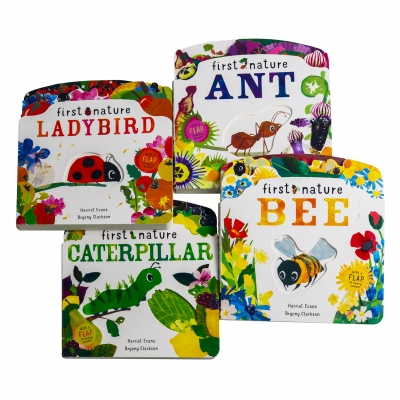 First Nature 4 Books Childrens Collection Set (Ant, Bee, Caterpillar & Ladybird) [1]