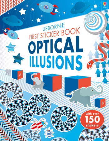 Carti in limba engleza - First Sticker Book Optical Illusions