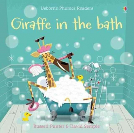 Carti " Invata sa citesti" cu povesti scrise in stil fonetic (Phonics) - Giraffe in the Bath