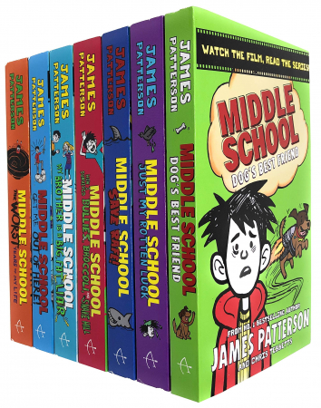 James Patterson Middle School Collection 7 Books Set
