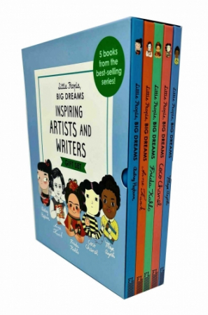 Carti in limba engleza - Little People, Big Dreams Inspiring Artists and Writers Gift 5 Books Box Collection Set (Maya Angelou, Anne Frank, Frida Kahlo, Coco Chanel, Audrey Hepburn)