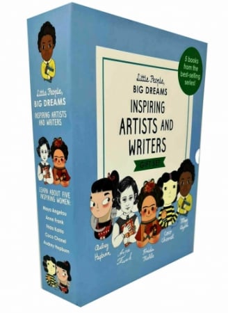 Little People, Big Dreams Inspiring Artists and Writers Gift 5 Books Box Collection Set (Maya Angelou, Anne Frank, Frida Kahlo, Coco Chanel, Audrey Hepburn) [1]