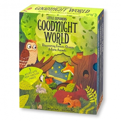 Carti in limba engleza - Peep Inside Goodnight World Little Explorers series 3 Books Collection Box Set