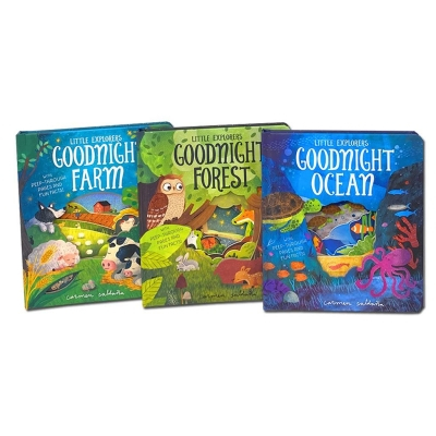Peep Inside Goodnight World Little Explorers series 3 Books Collection Box Set [1]