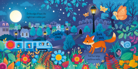 Usborne Book and 3 Jigsaws: Night time