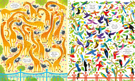 Usborne Book and Jigsaw At the Zoo [3]
