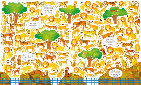 Usborne Book and Jigsaw At the Zoo [1]