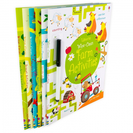 Usborne Wipe-Clean 6 Book Collection [2]